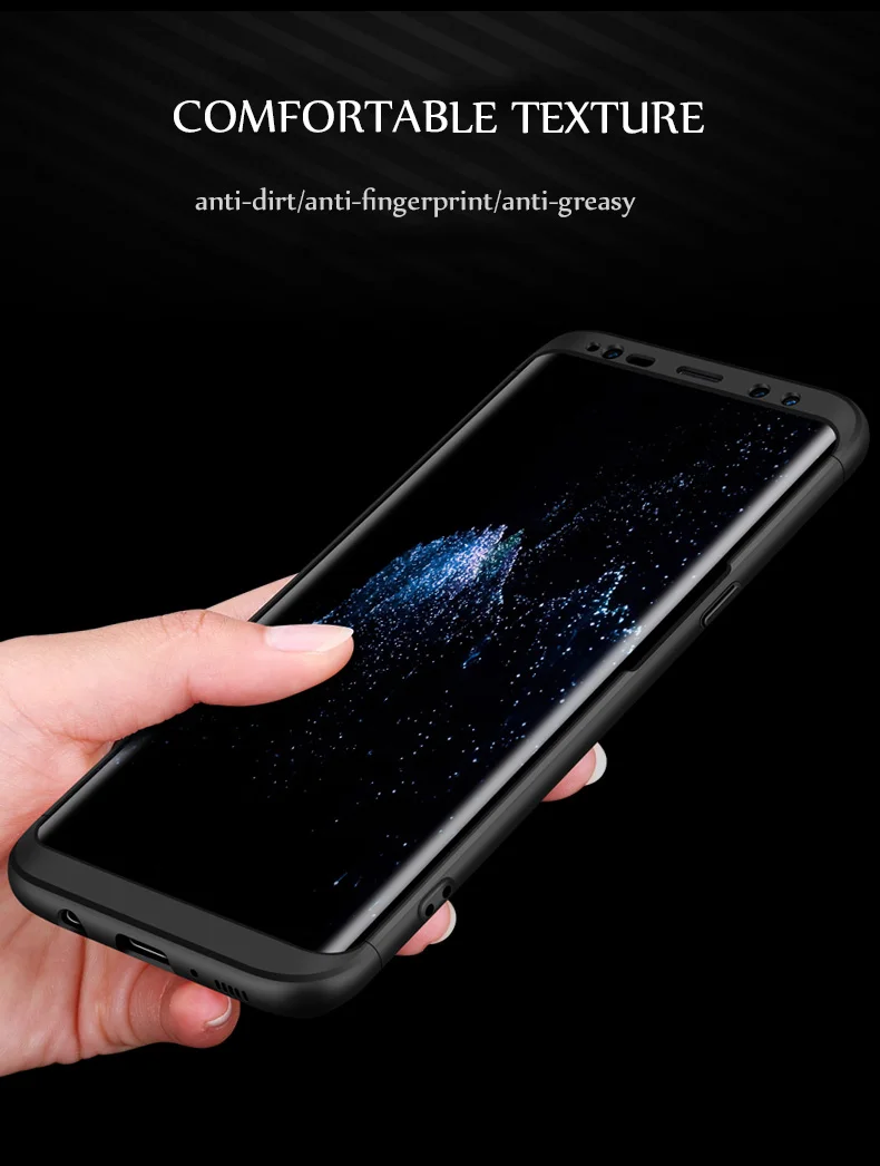Чехол gkk для samsung Galaxy S8 S9 S6 S7 Edge, чехол, прочная броня, 360, все включено, Матовый Жесткий ПК для Galaxy S8 S9 Plus, чехол