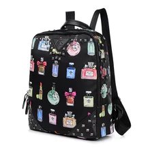 2016 New Women Backpack Female Nylon Women’s Backpacks Printing Bagpack Casual Bags Rivet Travel Bag big back pack Free Shipping