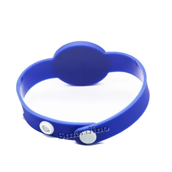 

100PCS/Lot Factory Price Wholesale HF Chip 13.56MHz NFC RFID Wristband Waterproof PVC Bracelets Watches Tag For Events