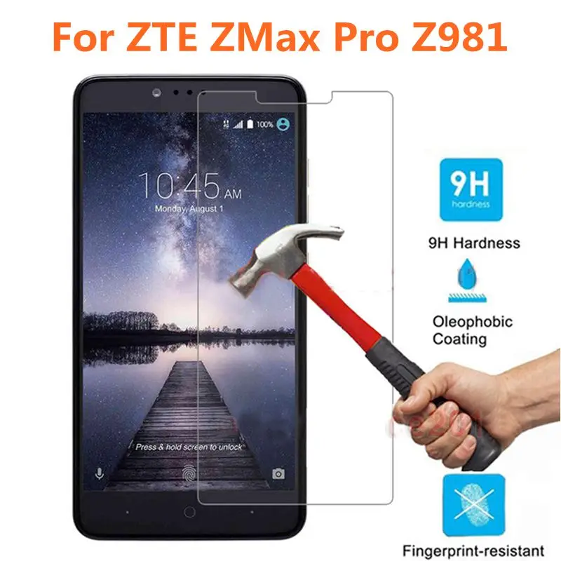 Высококачественная Защитная пленка для экрана ZTE ZMax Pro Z981 из закаленного стекла 9H