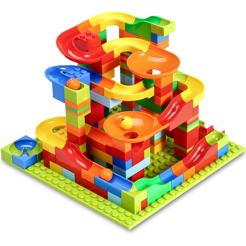

165PCS-330PCS Small Size marble run Building Blocks Compatible toy Building Bricks Set Toys for kids birthday gift