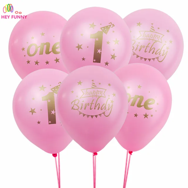 20pcs 10 Inch Happy Birthday Party Decorations Kids Boys Girls 1st