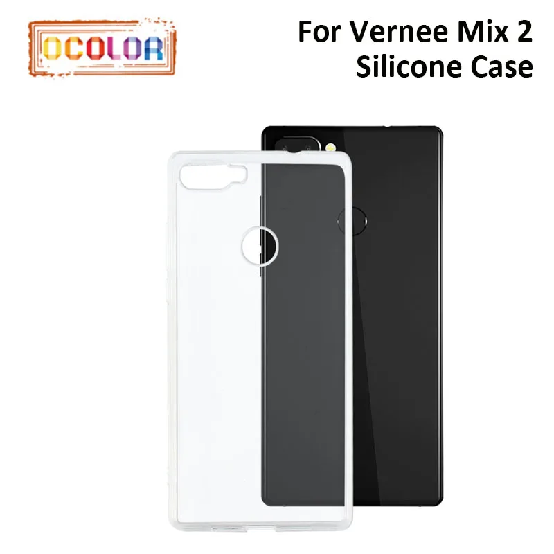 Ocolor Новое поступление для Vernee Mix 2 силиконовый чехол антидетонационных задняя