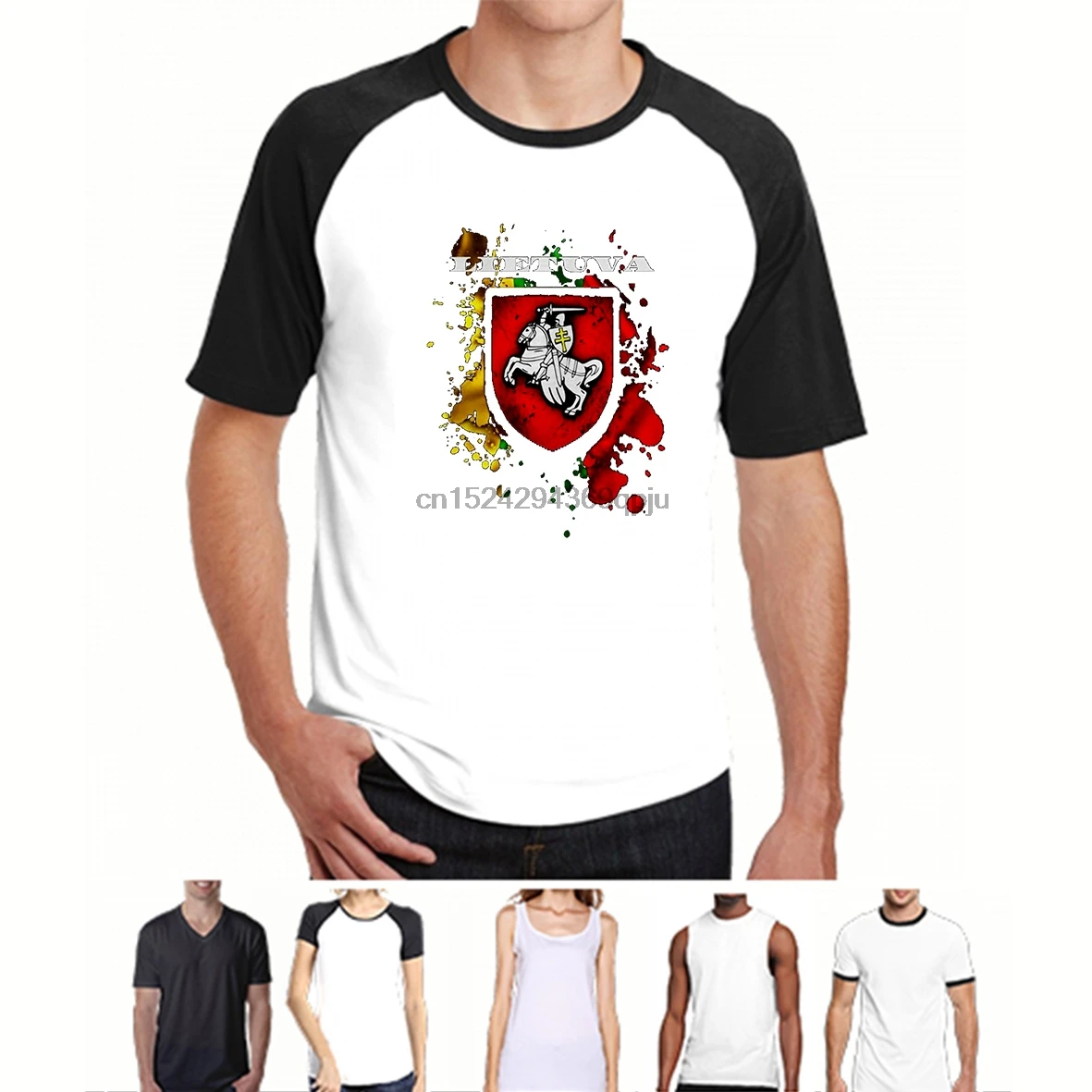 

t shirtFashion men t-shirt bioshick Lithuania Gift T-Shirt National Attributes Flag And Vytis