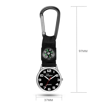 

Climbing Watch Men Fob Watches Sports Outdoors Compass Quartz Pocket Nurses Watch Hang Clasp Gift Relogio Masculino Dropshipping