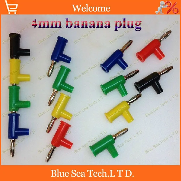 

10pcs/lot DIY Solderless Stackable 4mm banana plug,Standard Plug,30VAC-60VDC/15A