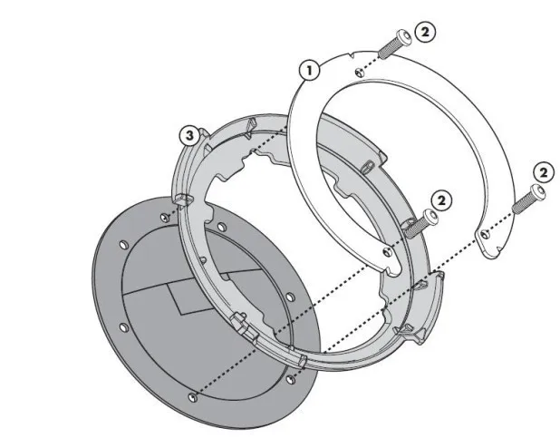 Мотоцикл Tanklock велосипед специфическая Фланцевая система для Tankbag Tanklock монтажный комплект