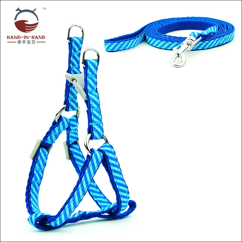 

Dog Cat Harness Leash Puppy Small Dog Pet Paw Flora Stripe Print Harness and Leash Set 0.8 cm