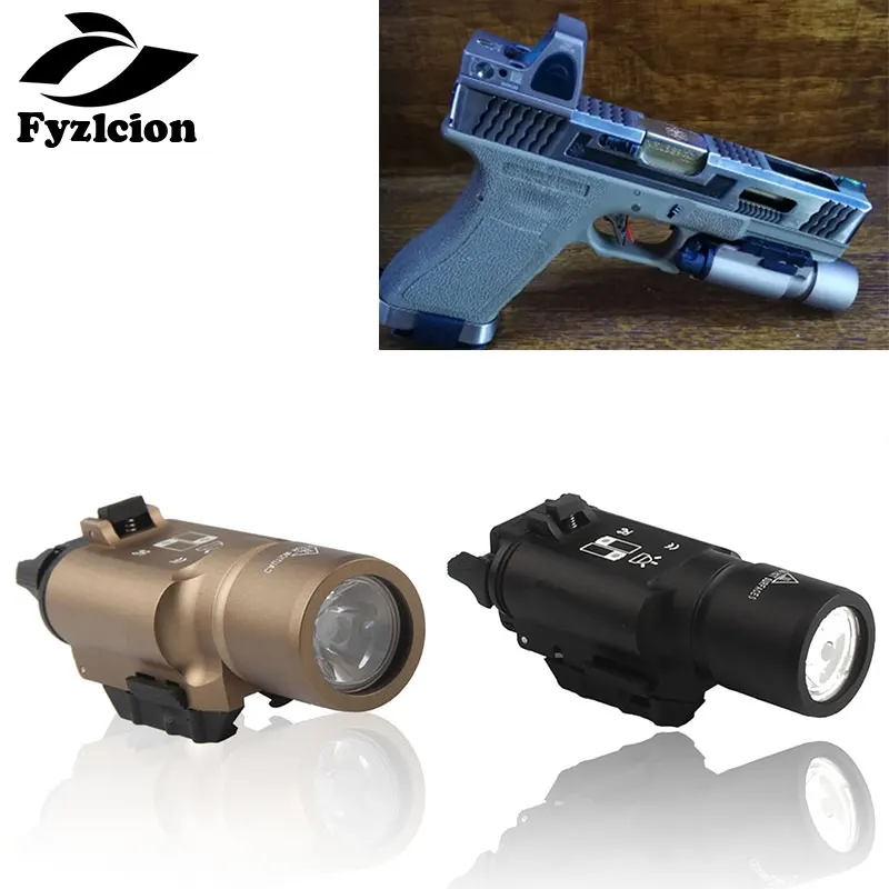 

Tactical Hunting Streamlight X300 Flashlight Waterproof Weapon Light Pistol Gun Lanterna Rifle Picatinny Weaver Mount