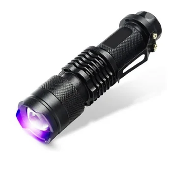 

395nm Led UV Flashlight Torch Light Ultra Violet Light Blacklight UV Lamp For Marker Checker Detection SKD88