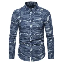 JAYCOSIN мужские рубашки в деловом стиле для отдыха Повседневное вечернее с принтом Топ Для мужчин с длинным рукавом отложной воротник популярная рубашка Человек May21 P35