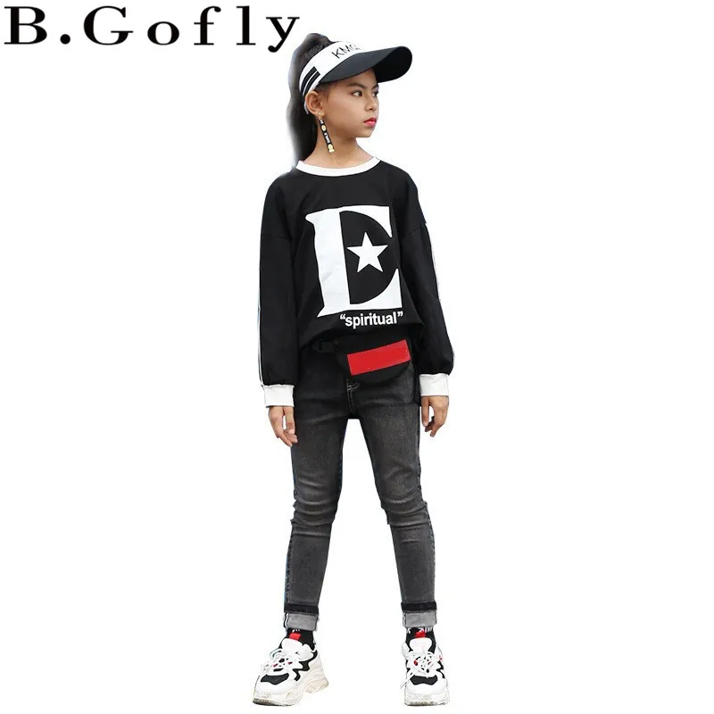 

10 13year Children Carton Clothes Teenagers Sweaters Clothing T Shirt Tops Kids Hoodies Long Sleeve Teenage Girl Sweatshirt