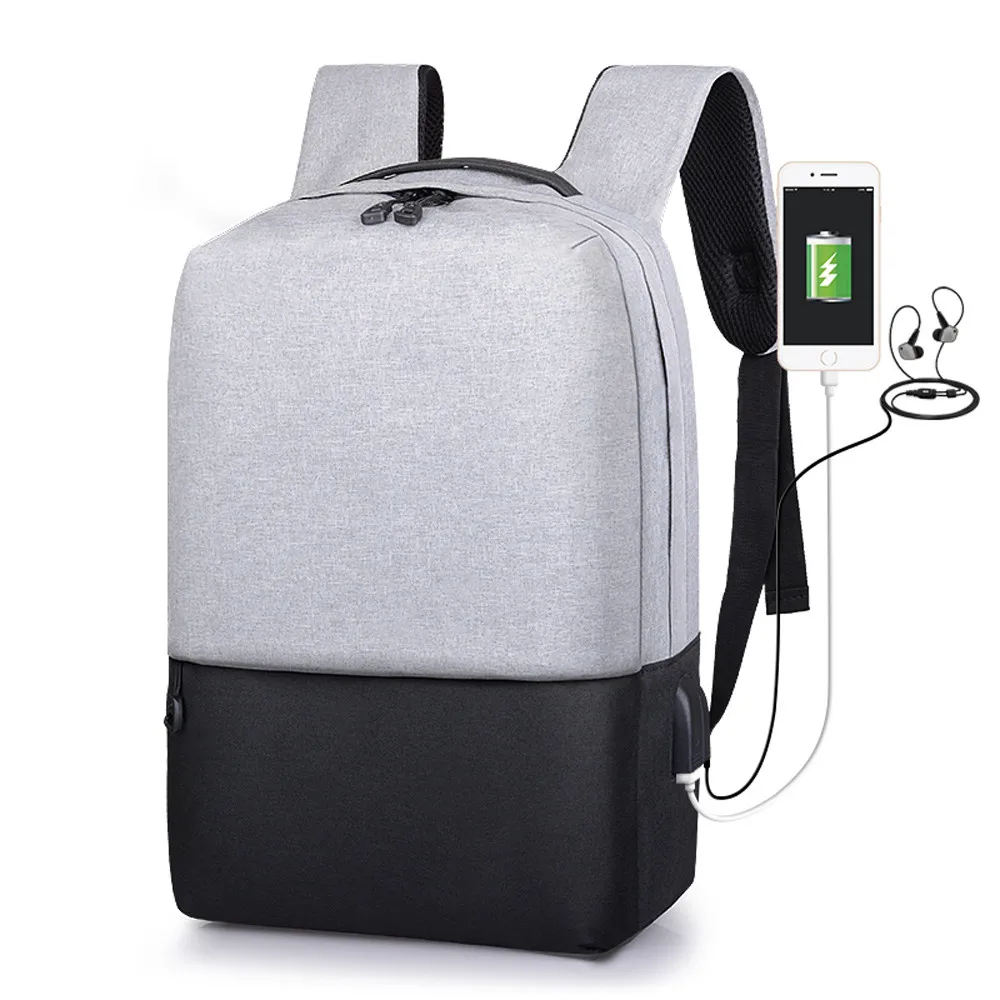 

Oxford Travel Laptop Backpacks Large Capacity Backpack School Bags For Teenagers Waterproof Anti-theft USB Charge Rucksack#23