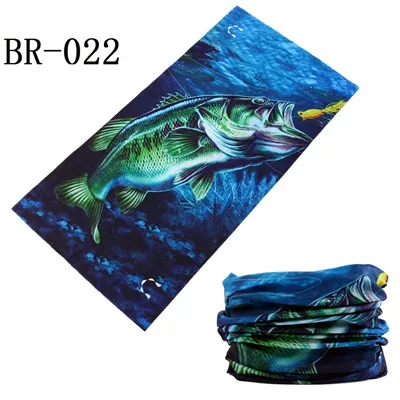 BR 022 BR001-037, новейшая модель, бесшовная бандана для рыбалки, пешего туризма, велоспорта, волшебный шарф, много солнцезащитных шарфов для женщин и мужчин, маска бандана - Цвет: BR 022