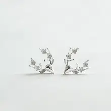 Shuangshuo цветные серьги-гвоздики в виде оленя для женщин вечерние серьги рождественские подарки