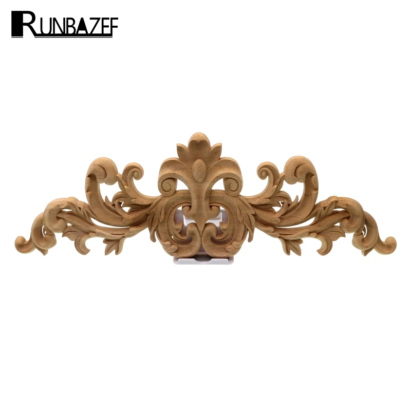

RUNBAZEF Fine Carved Furniture Decorative Wood Applique Cabinet Door Home Decor Decoration Accessories Figurine Miniature Globe