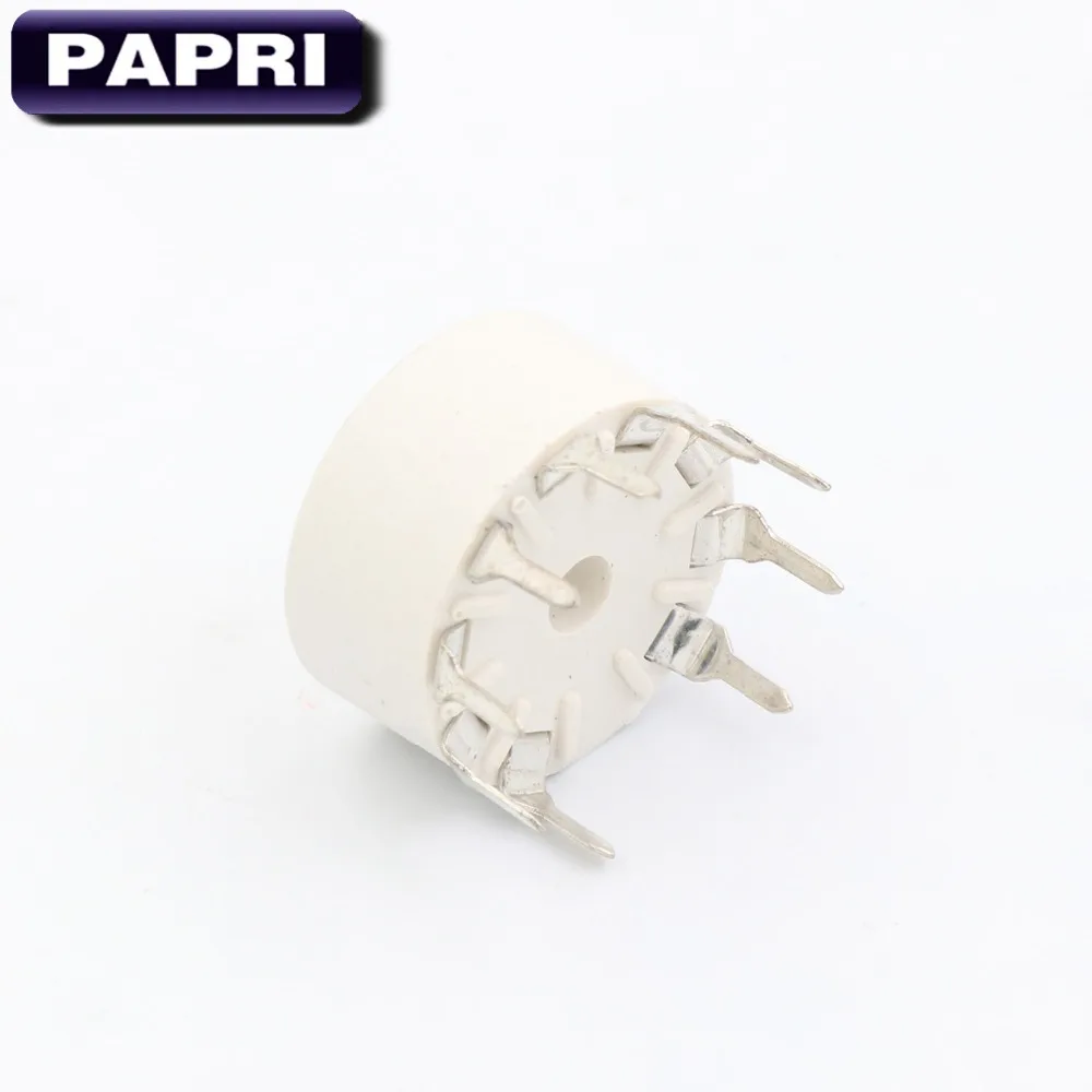 PAPRI 10 шт. EL84 12AX7 ECC83 ECC82 6922 бакелит B9A 9Pin ламповая панель звуковая плата крепление|12ax7