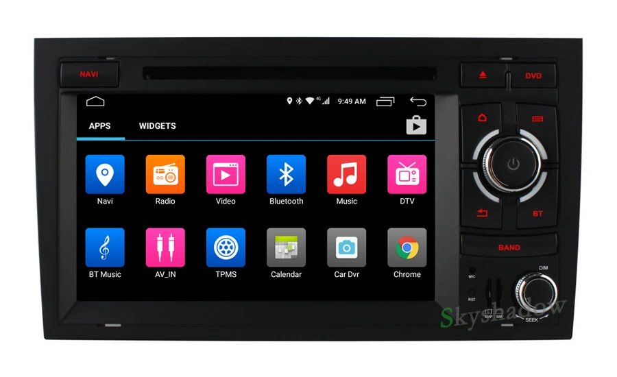 Clearance C500 4G LTE 8 Core Android 6.0 Car DVD Player GPS Map DVR camera TPMS OBD2 Bluetooth WIFI Radio For Audi A4 RS4 2002-2007 2008 1