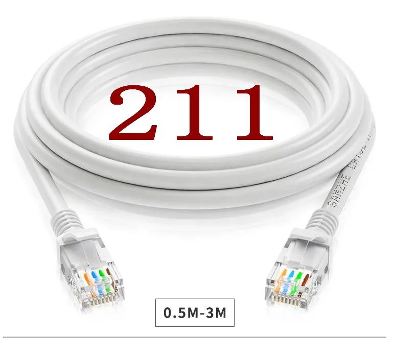 

A211 Ethernet Cables Cord Wire Flat Cable Design Ethernet CAT6 Network Cable Patch Lead RJ45 Universal for PS4/Xbox/Smart