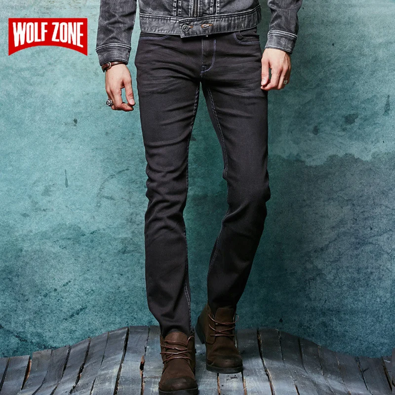 Настоящие джинсы, мужские дизайнерские хлопковые Homme Balmai, мужские брюки, известный бренд, одежда, одноцветные, средняя зима, осень, полная длина, черные джинсы