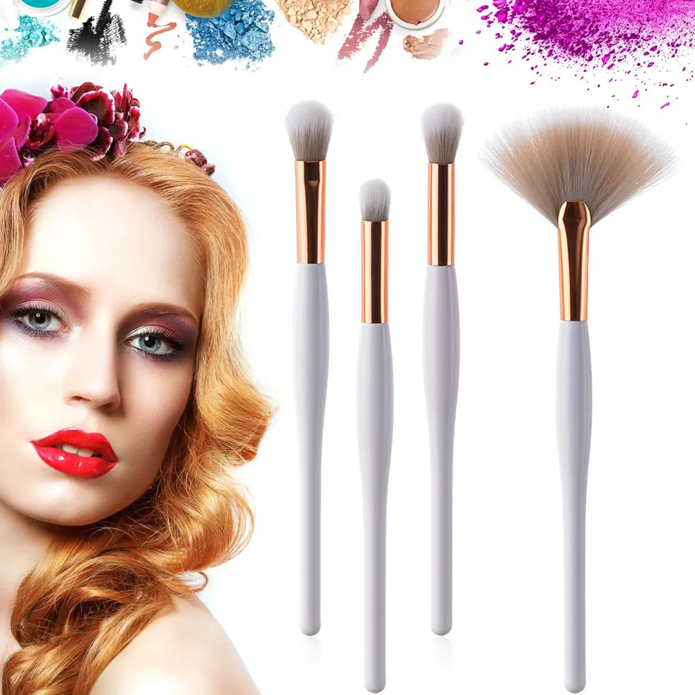 

4/8Pcs Makeup Brushes Set Powder Blush Foundation Eyeshadow Fan Brush Kit HB88