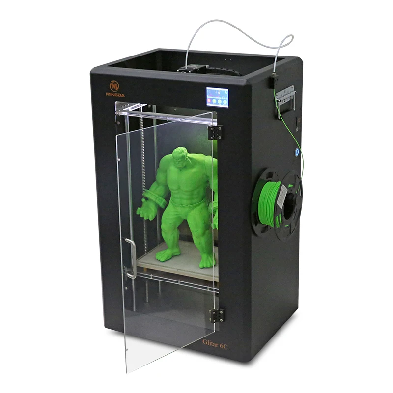 NEW ARRIVING ! MINGDA Glitar 6C 3D Printer/ Industrial Large 3D Printer ABS/PLA Metal Frame (300*200*500mm) China Manufacturer