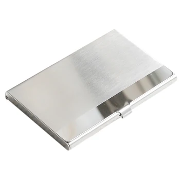 

Stainless Steel Aluminum Case Transmission Case Commercial Business Card Credit Card holder horizontal surface