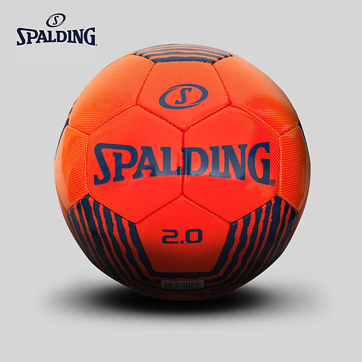 Spalding классический 2,0 серии красный флуоресцентный Швейные Футбол Размеры 5 sewnPvc головоломки 64-951Y противоскользящие и износостойкость