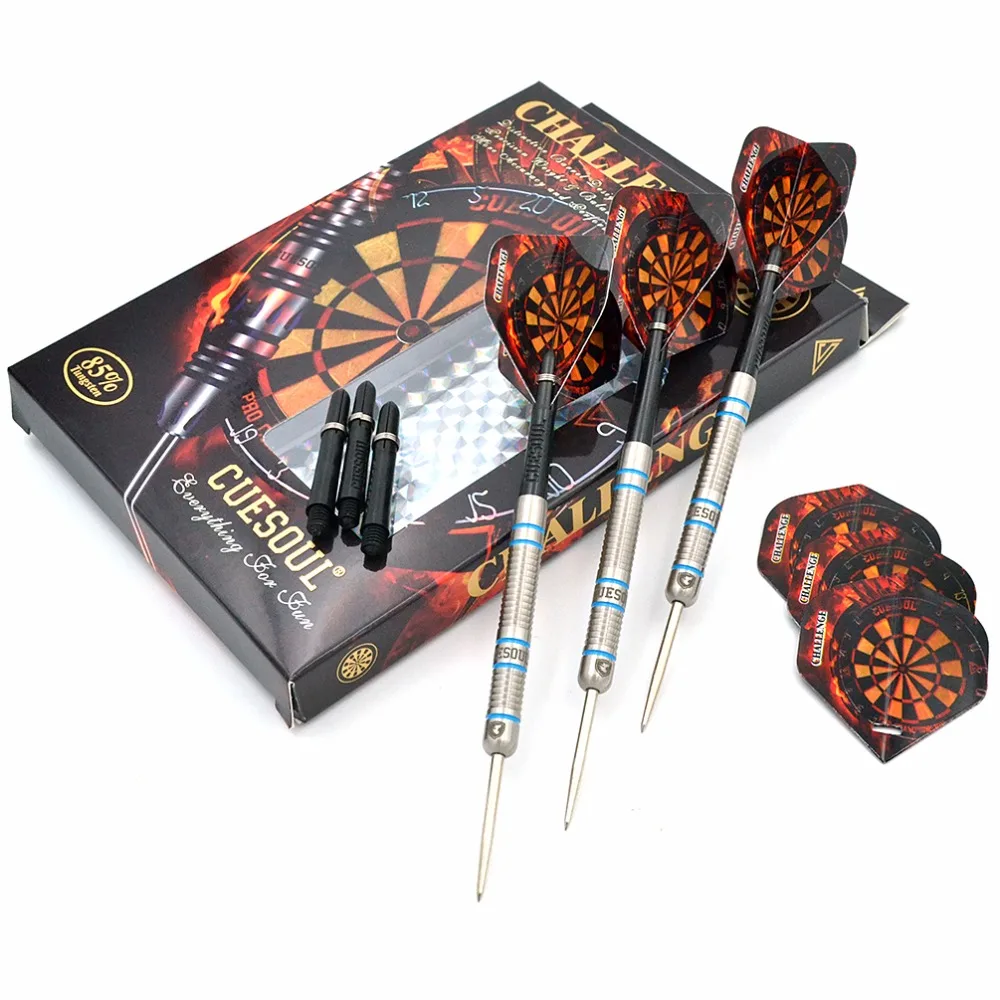 

CUESOUL CHALLENGE 85% 22g/24g/26g Steel Tip Tungsten Dart Set