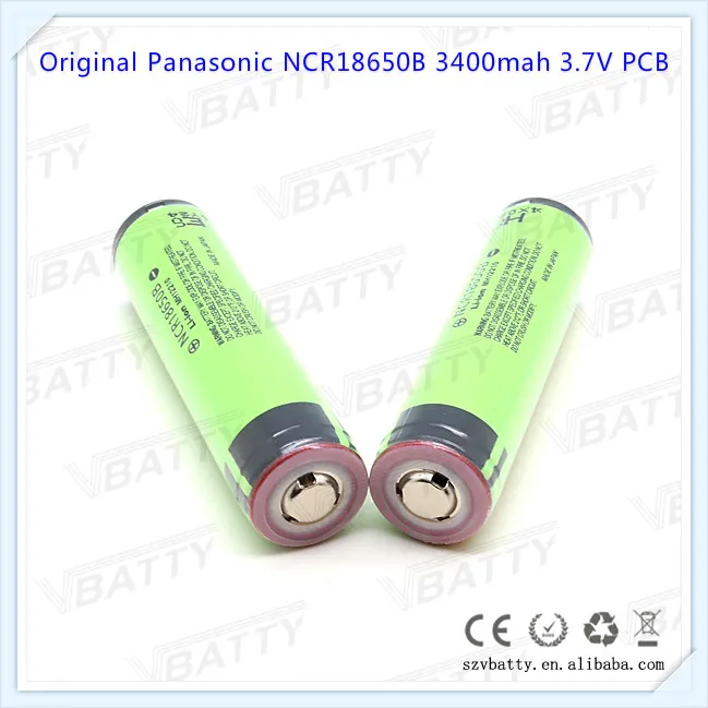 Для цифрового фотоаппарата Panasonic NCR18650B 18650 3400 mah 3,7 V Перезаряжаемые батарея 18650 NCR18650B 3400 mah с PCB верхняя кнопка(1 шт