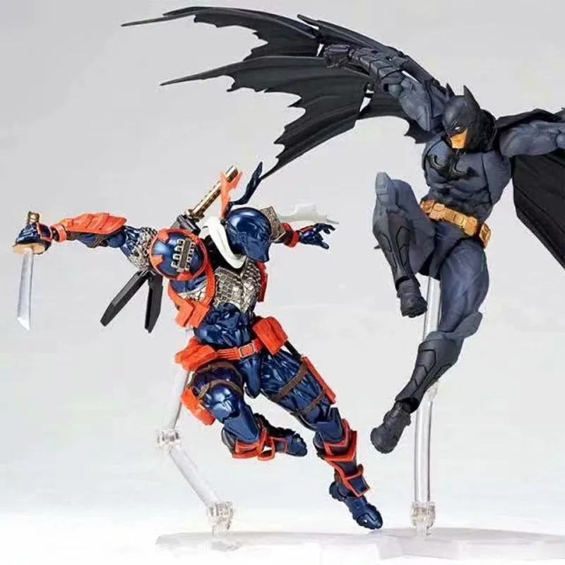  DC Comics Amazing Yamaguchi Revoltech No 011 Deathstroke Action Figure Collectible For Kids Toys Gi