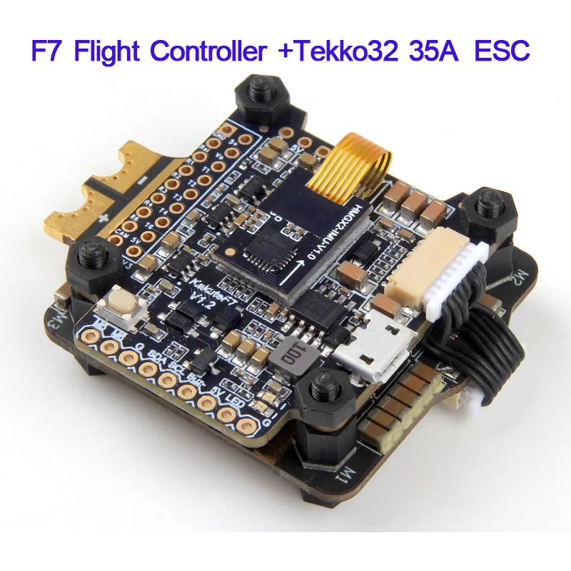 Контроллер полета Holybro Kakute F7 AIO/Tekko32 35A BLHeli_32 ESC Dshot1200 2-6 S/Atlatl HV V2 FPV передатчик для радиоуправляемого дрона - Цвет: F7 and ESC