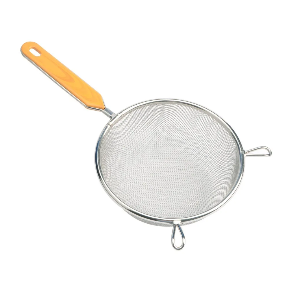 Dapur Memasak Stainless Steel Fine Mesh Makanan Saringan Saringan