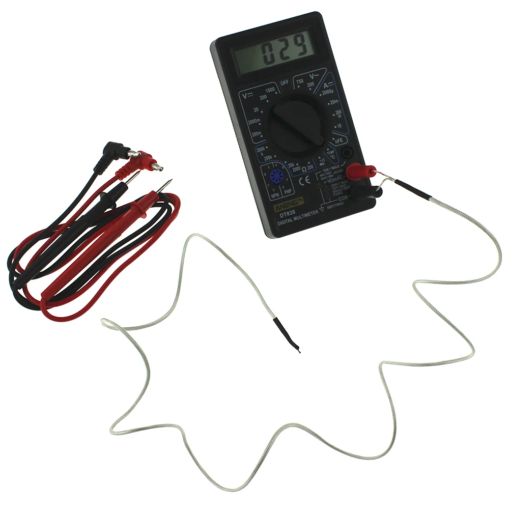 DT838 DT830B цифровой мультиметр тестер Вольтметр Измерение сопротивления току