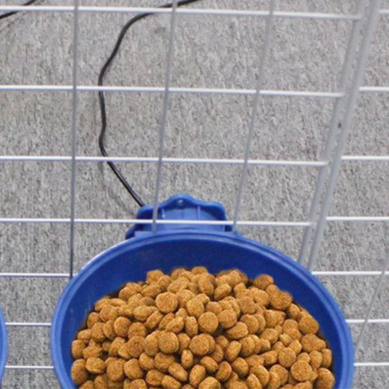 Winter Heating Suspended Pet Feeder Crate Bowl For Puppies Pet Dog Cat Bowls Food Water Insulation Bowl Food Container For Cage10