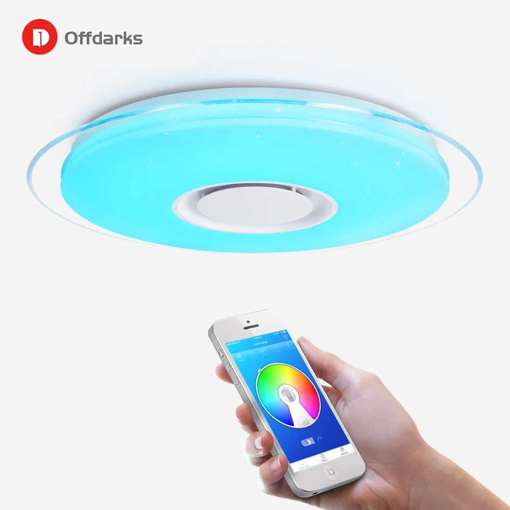 Modern LED Ceiling Light Remote Control Dimmable APP Control Living