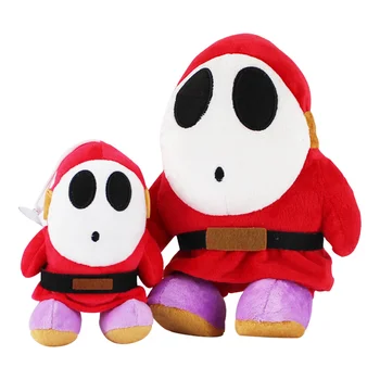 

10pcs/Lot 16cm/24cm Super Mario Plush Shy Guy Anime Plush Stuffed Toy Doll Mario Plush Shy Guy Great Gifts Toys For Kids