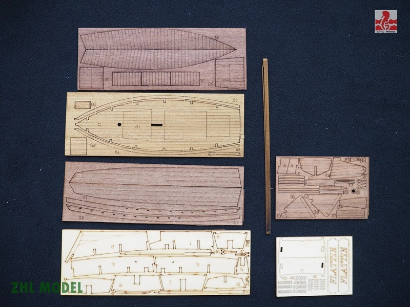 ZHL Flattie-S 1:35 новичок Рекомендуемая модель корабля дерево