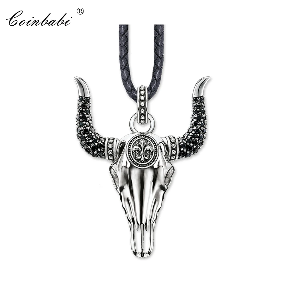 

Necklace Bull Vintage Gift For Women & Men, Thomas Style Heart Rebel 925 Sterling Silver TS Fashion Jewelry Wholesale