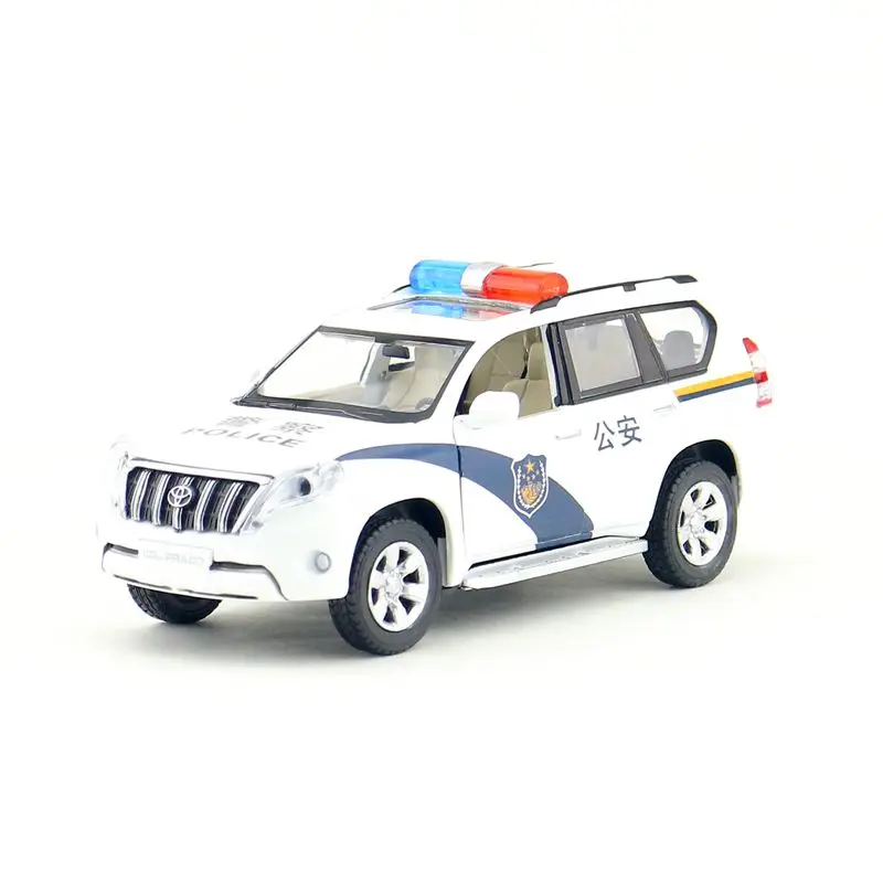 1:32 шкала высот/литая Игрушечная модель/Toyota Land Cruiser Prado предупредительные
