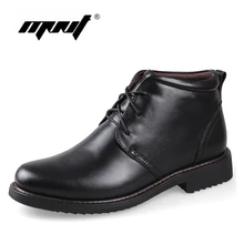 Genuine Leather Men Boots, Handmade Super Warm Men Winter Shoes,High Quality Ankle Boots For Autumn And Winter Shoes mycolen 2018 handmade genuine cowhide leather men winter boots high quality winter men boots business ankle martin boots for men