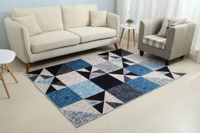 Geometric Modern Soft Nordic Carpets For Living Room Anti Slip Antifouling Area Rug In Bedroom Parlor Factory Direct Supply LJ-12