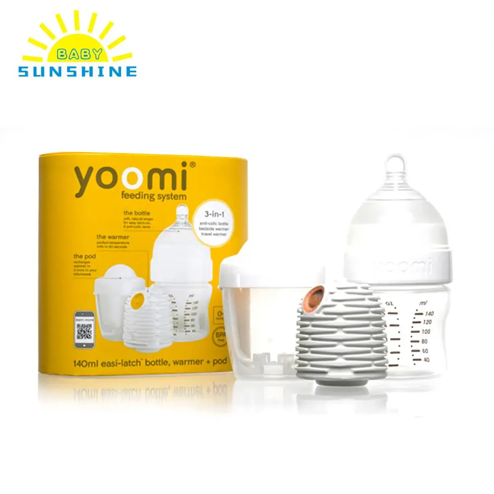 

YOOMI innovative Baby Warmer + Charging Pot + 5oz/80z Feeding Bottle With Slow Flow Teat Set Feeding System Self-warming Bottle