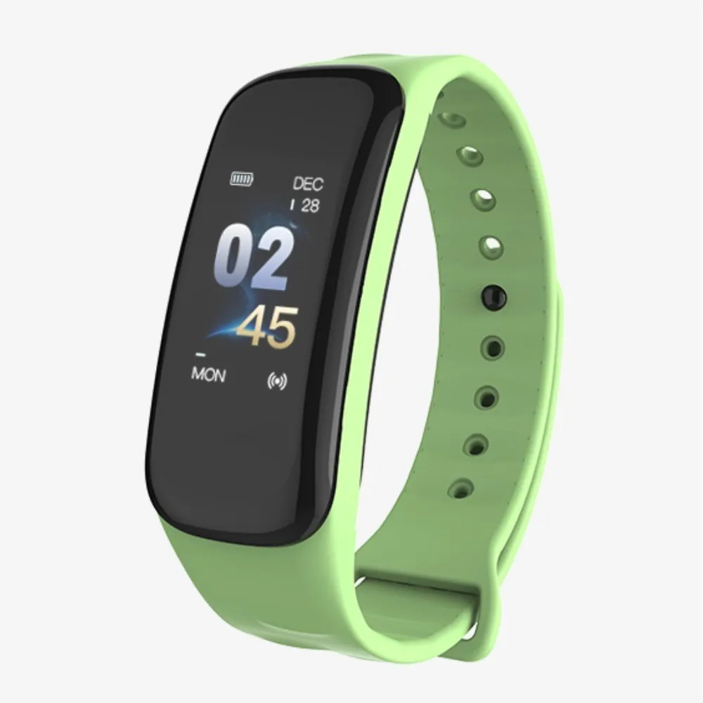 Умный Браслет Femme, часы для измерения артериального давления, мужские спортивные фитнес-часы, женские часы с монитором сердечного ритма, браслет для сна - Цвет: Зеленый