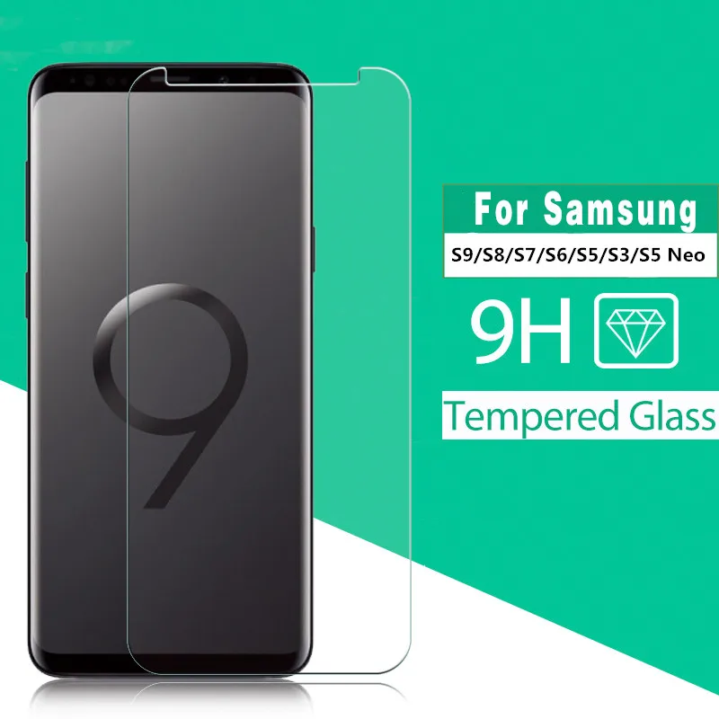 2.5D премиум класса закаленное стекло для Samsung Galaxy S3 S5 S6 S9 S7 S8 Neo I9300 G900F G920A G960F G9300 G950A