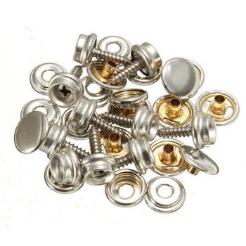 

Fixed Fabric Snap Fasteners Repair Kit Stud Canvas Button Clothing 30pcs Leathers Silver Boat