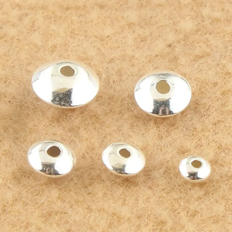 

925 Sterling Silver Separate Beads For DIY Bracelet Pendant Necklace Jewelry Acessories Findings Components
