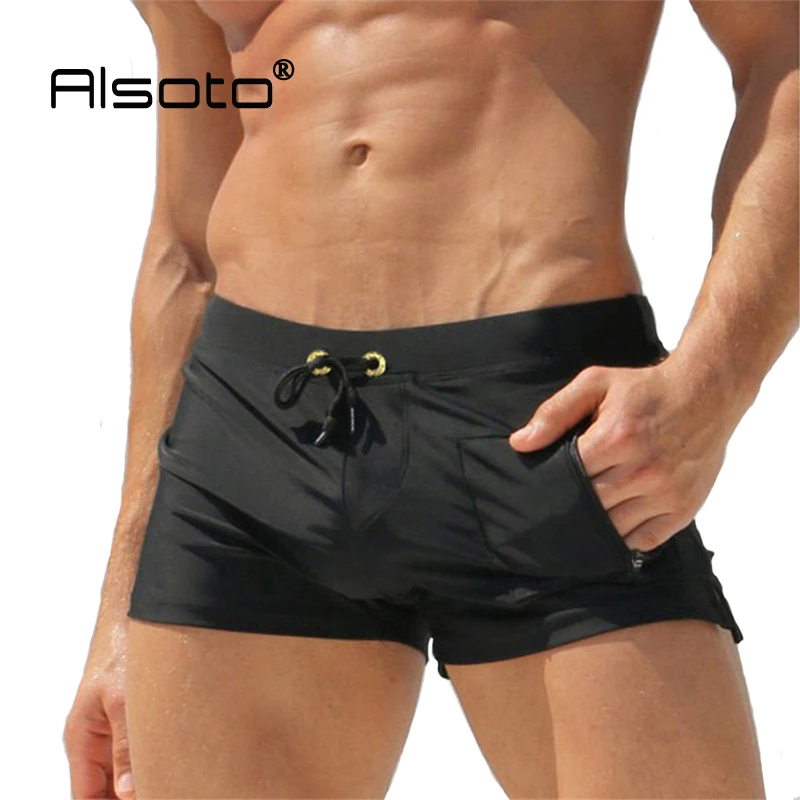 Men Swimwear Men's Swimsuits Surf Board Beach Wear Man Swimming Trunks Boxer Shorts Swim Suits Gay Pouch