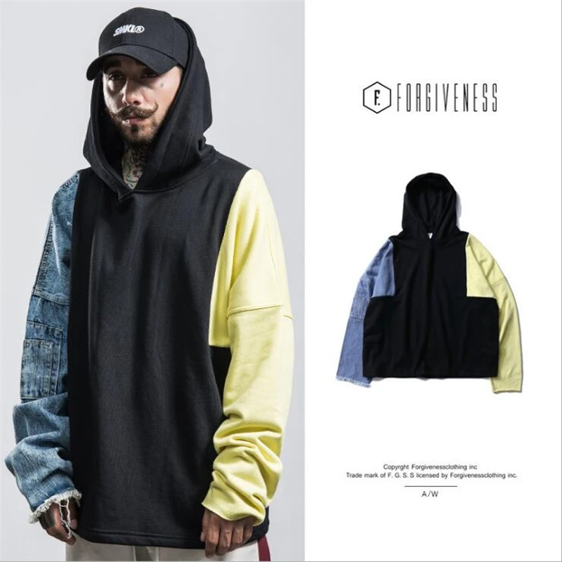 wholesale color block hoodies