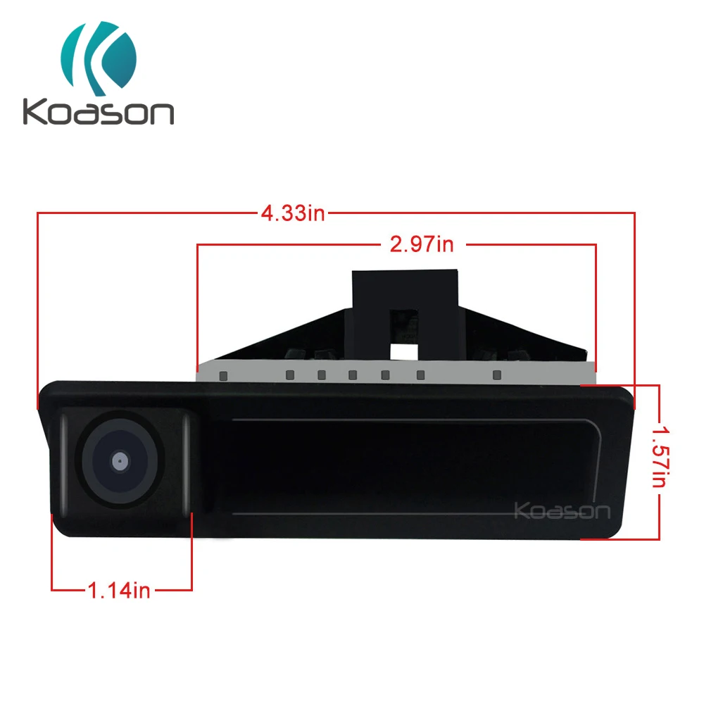 

Koason Car Rear View Camera Reverse Camera Hand pull Car Open Trunk for E60 E90 E70 E71 2005-2010